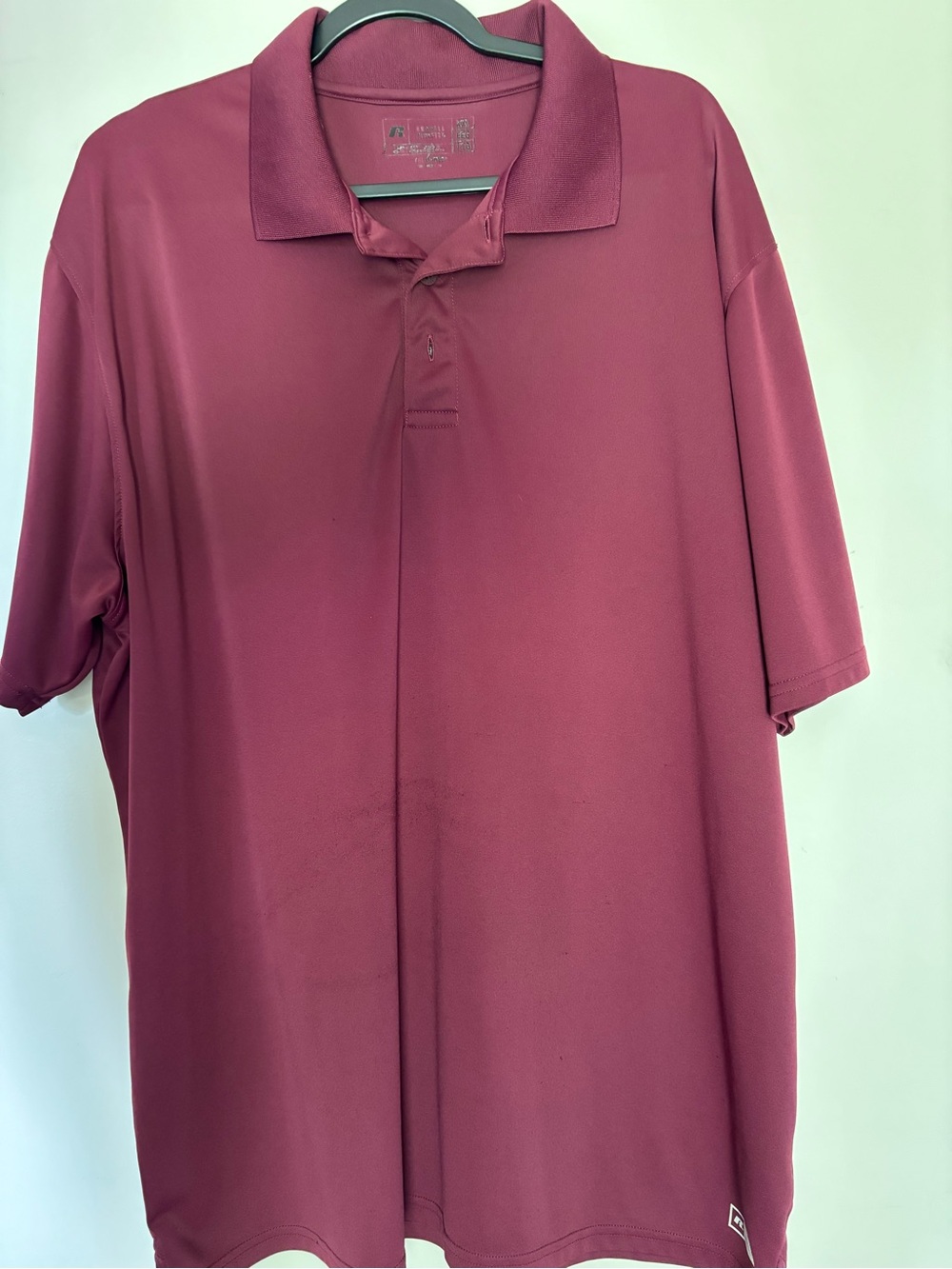 Russell Athletic Men’s Burgundy Performance Polo